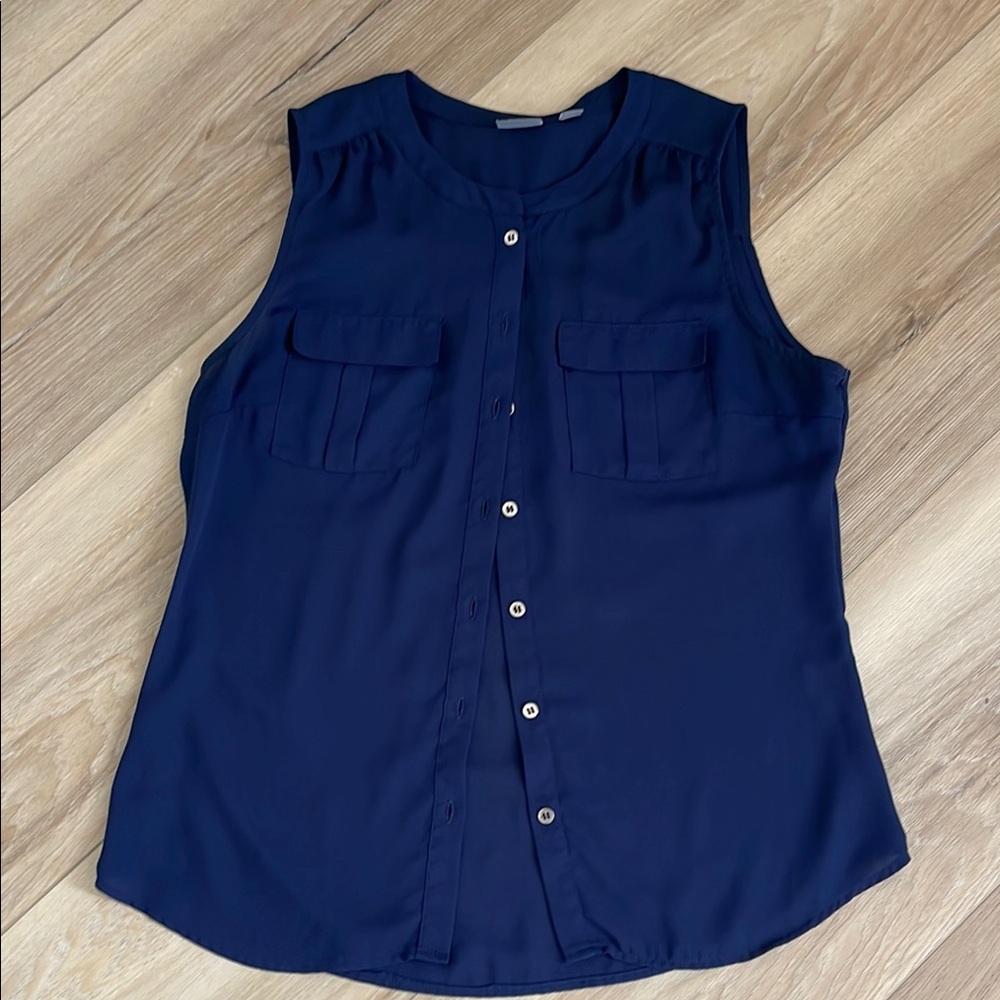 New York & Company Button Down Tank